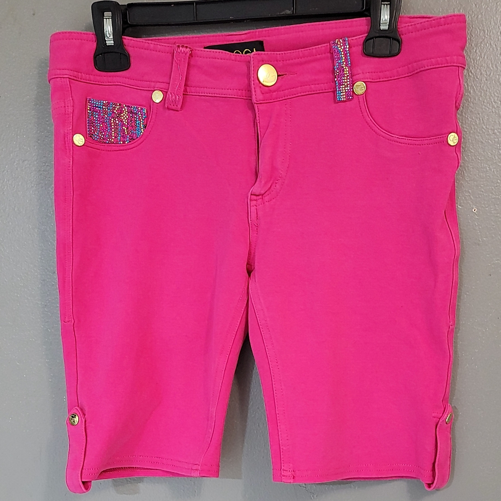 COOGI Women's COOGI Embellished Denim Shorts /‎ Capri Jeans - 9/10